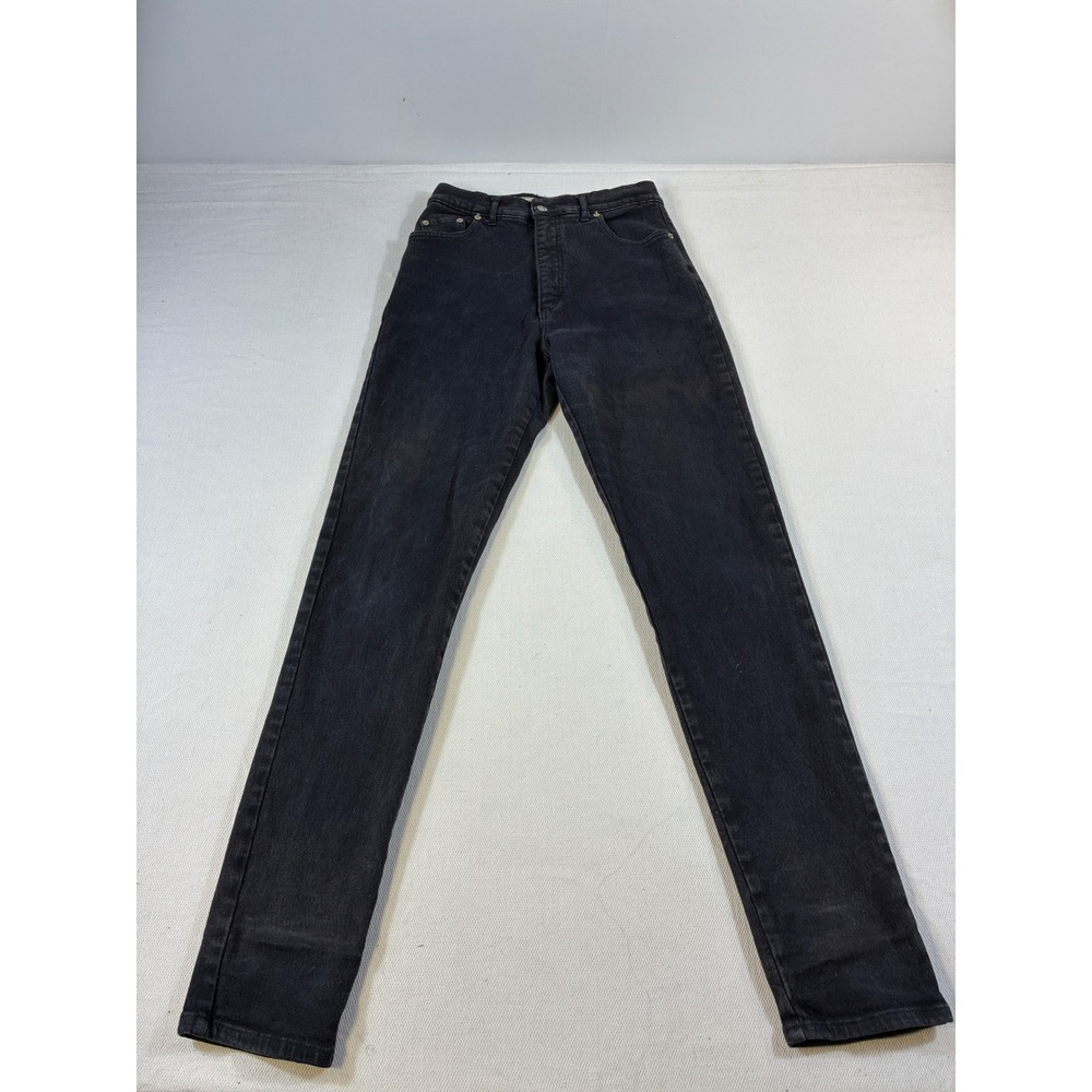 Vintage Blue Light RX900‎ Jeans Made in Italy Faded Black High Waist Slim 36